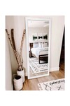 Hümas Dekoratif Retro Beyaz Boy Aynası 110 x 48 cm